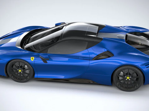 Ferrari SF90 Spider 2021 3D Model
