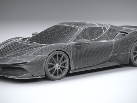 Ferrari SF90 Spider 2021 Modelo 3D