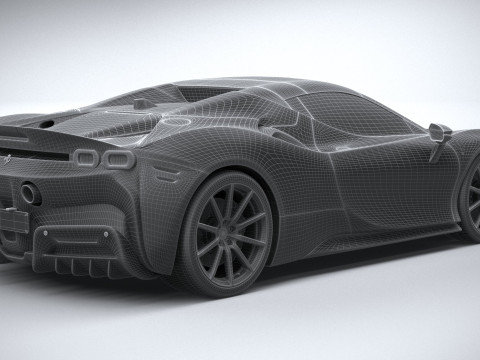 Ferrari SF90 Spider 2021 Modelo 3D