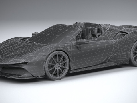 Ferrari SF90 Spider 2021 Modelo 3D