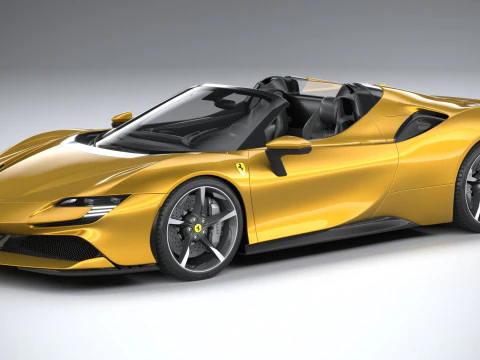 Ferrari SF90 Spider 2021 3D Model