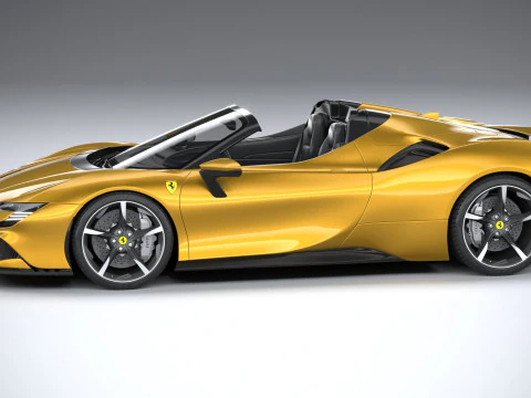 Ferrari SF90 Spider 2021 3D Model