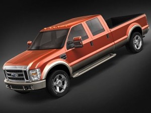 F-250 Crew Cab 2008 midpoly 3D Model