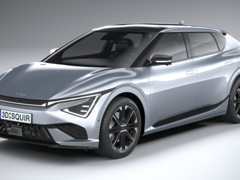 Kia EV6 2025 3D-Modell