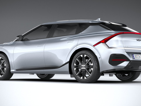Kia EV6 2025 3D-Modell