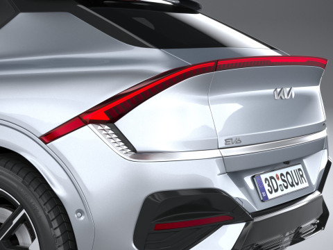 Kia EV6 2025 3D-Modell