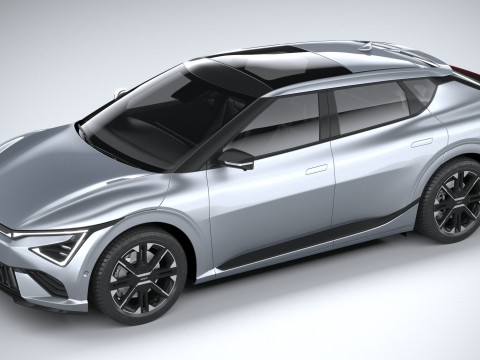 Kia EV6 2025 3D-Modell