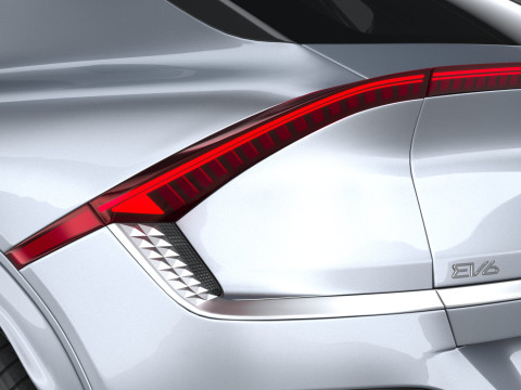 Kia EV6 2025 3D-Modell