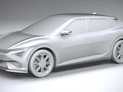 Kia EV6 2025 3D-Modell