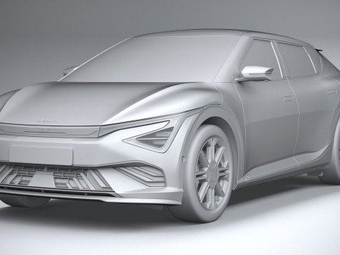 Kia EV6 2025 3D-Modell