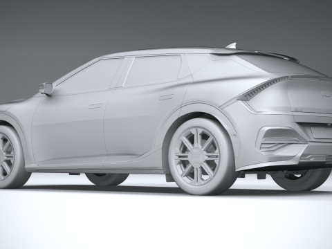 Kia EV6 2025 3D-Modell