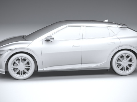 Kia EV6 2025 3D-Modell