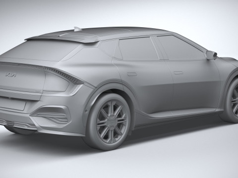 Kia EV6 2025 3D-Modell