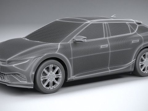 Kia EV6 2025 3D-Modell