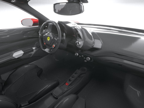 Ferrari SF90 Stradale 2021 LowPoly 3D मॉडल