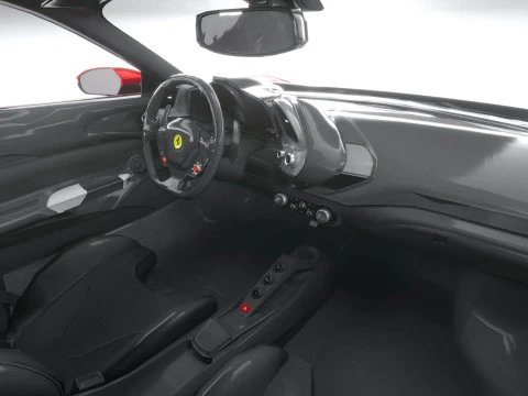 Ferrari SF90 Stradale 2021 LowPoly 3D Model