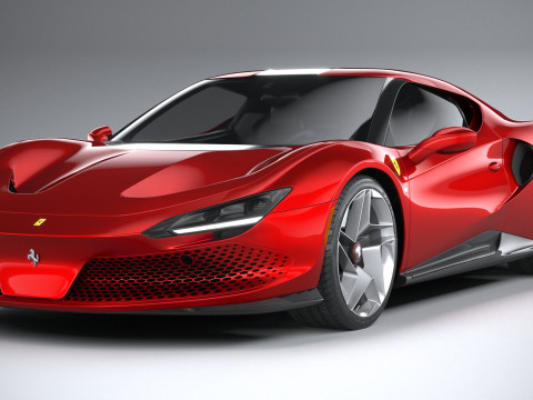 Ferrari SP48 Unica 2023 3D Model