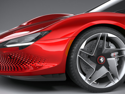 Ferrari SP48 Unica 2023 3D Model