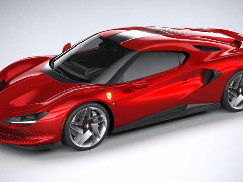 Ferrari SP48 Unica 2023 3D Model