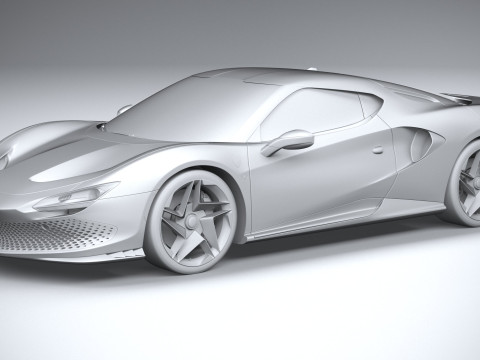 Ferrari SP48 Unica 2023 3D Model