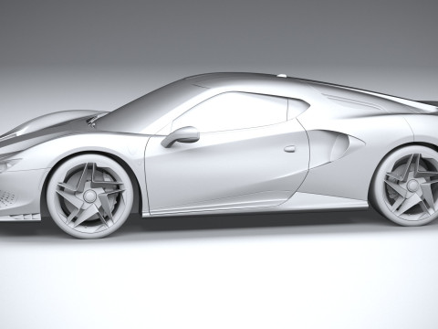 Ferrari SP48 Unica 2023 3D Model