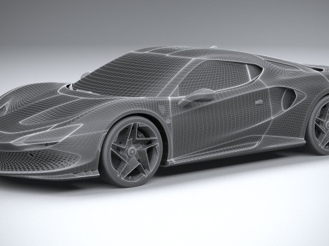 Ferrari SP48 Unica 2023 3D Model