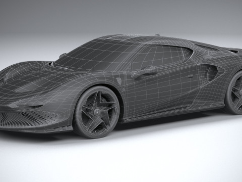 Ferrari SP48 Unica 2023 3D Model