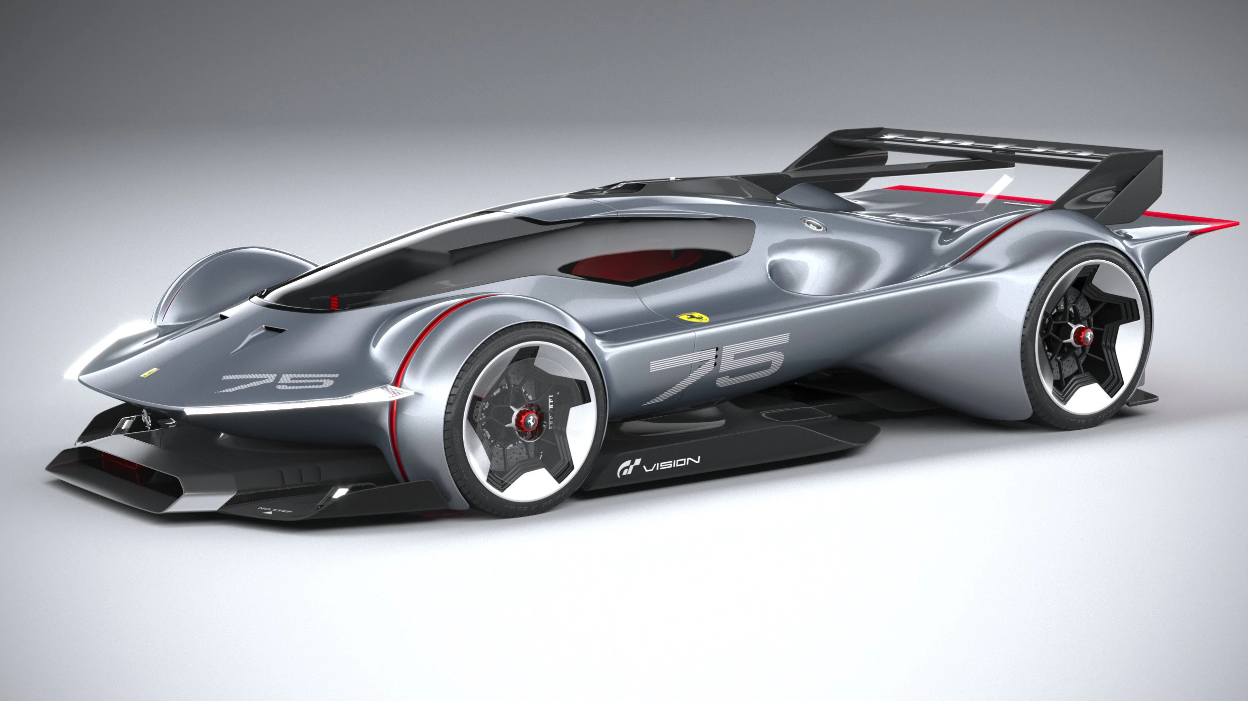 Ferrari Vision Gran Turismo Concept 2022 3D Model .c4d .max .obj .3ds .fbx .stl .blend 