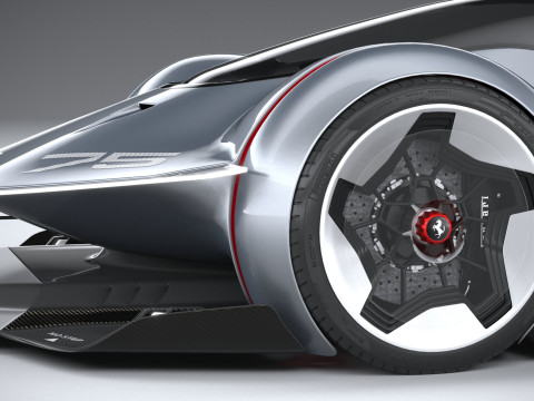 Ferrari Vision Gran Turismo Concept 2022 3D-Modell