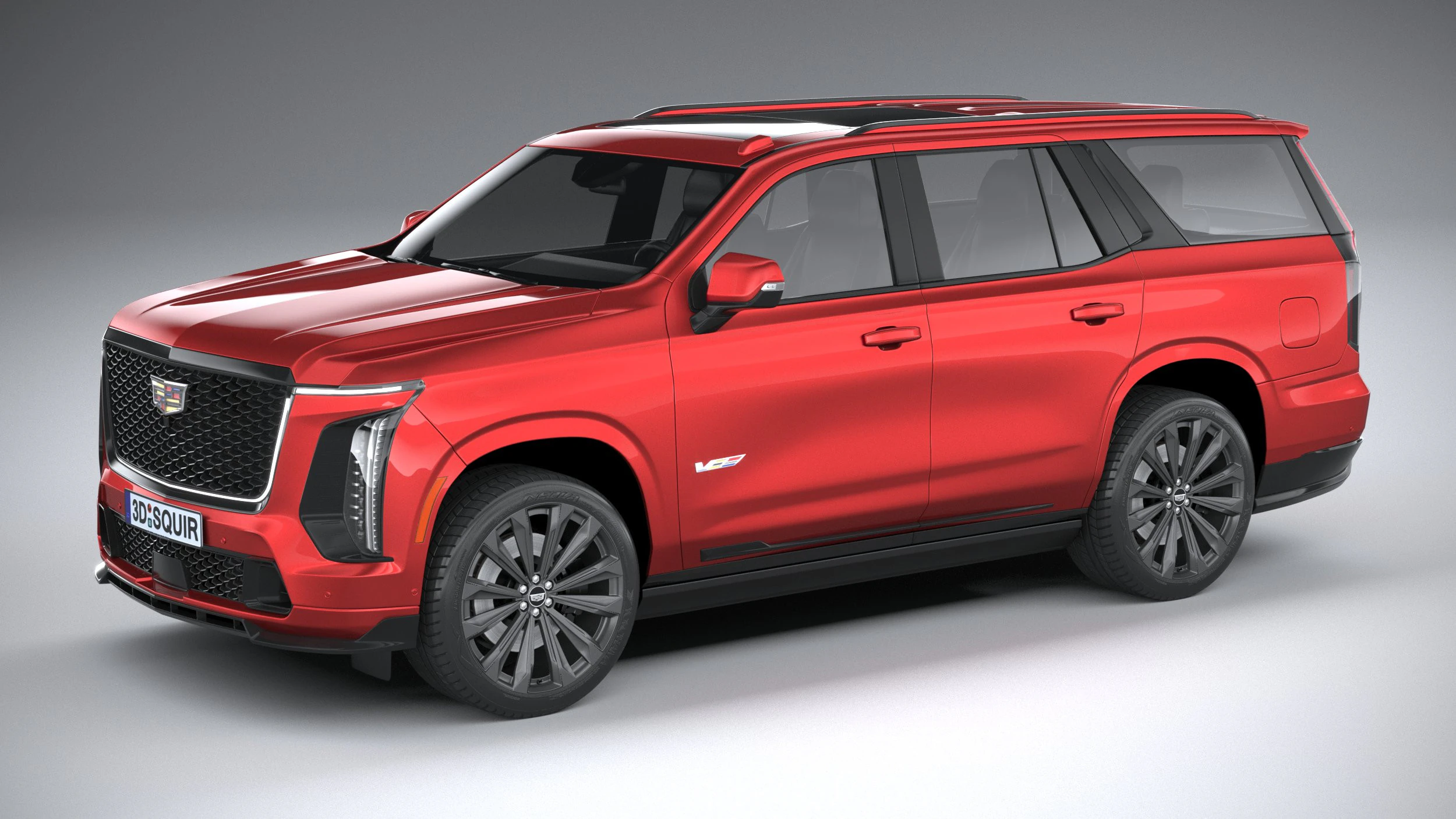 Cadillac Escalade V 2025 3D Model .c4d .max .obj .3ds .fbx .stl .blend 