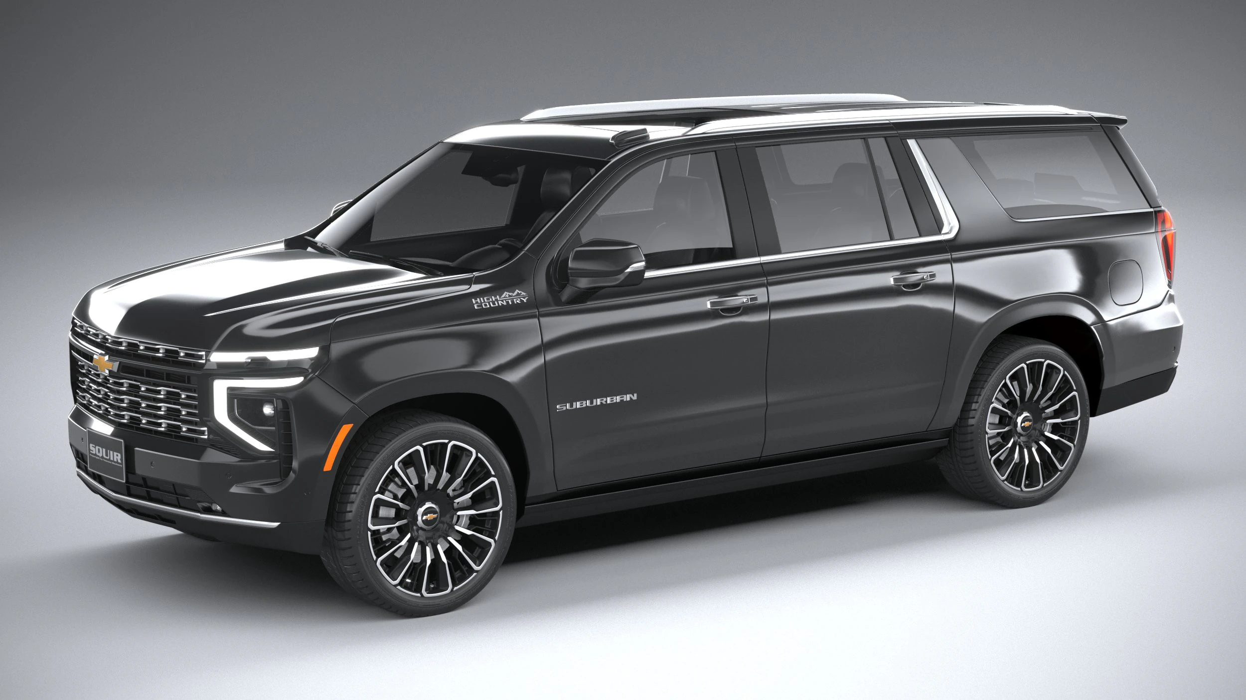 Chevrolet High Country Suburban 2025 3D Model .c4d .max .obj .3ds .fbx .stl .blend 