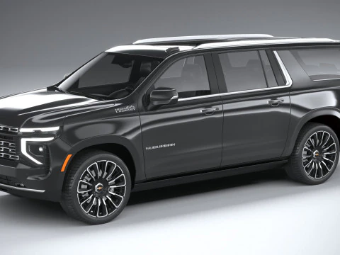 Pinggiran Kota Chevrolet High Country 2025 Model 3D