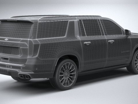 Chevrolet High Country Suburban 2025 3D Модель