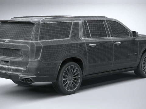 Chevrolet High Country Suburban 2025 3D Model