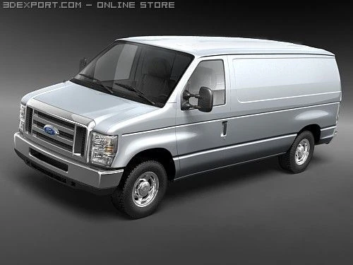 Van da s&eacute;rie E 2008 Modelo 3D .c4d .max .obj .3ds .fbx .stl .blend 