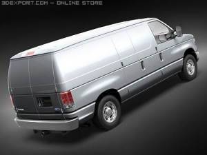 E-series Van 2008 3D 模型