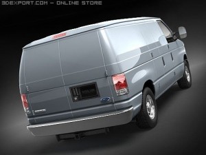 E-series Van 2008 3D 模型