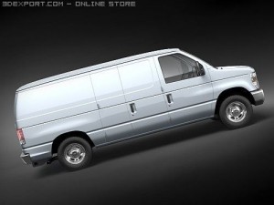 E-series Van 2008 3D 模型