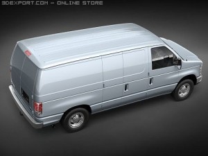 E-series Van 2008 3D 模型