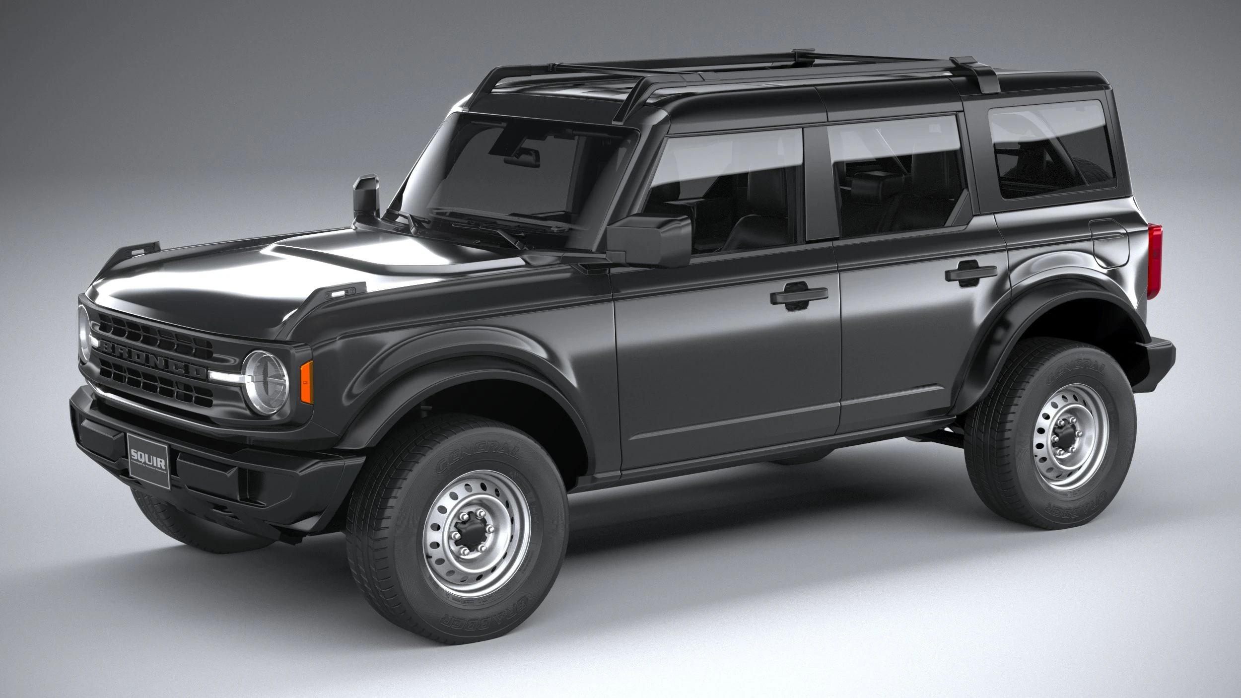 Bronco Base 4-Door 2021 3D Model .c4d .max .obj .3ds .fbx .stl .blend 