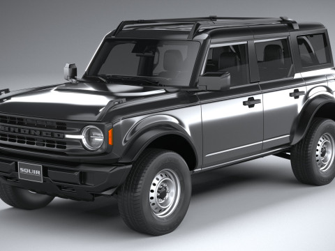 Bronco Base 4-Door 2021 3D मॉडल