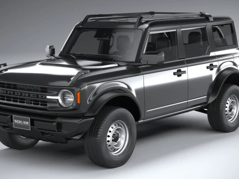 Bronco Base 4-Door 2021 3D Model