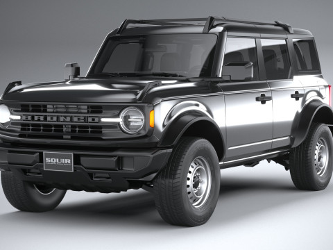 Bronco Base 4-Door 2021 3D मॉडल
