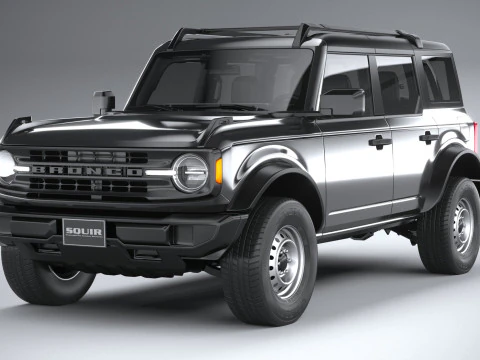 Bronco Base 4-Door 2021 3D Model