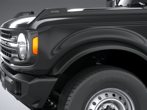 Bronco Base 4-Door 2021 3D मॉडल