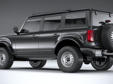 Bronco Base 4-Door 2021 3D मॉडल