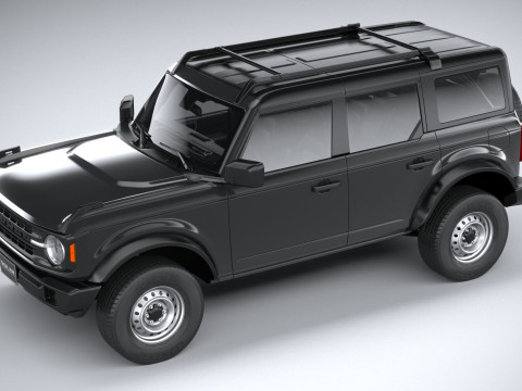 Bronco Base 4-Door 2021 3D मॉडल