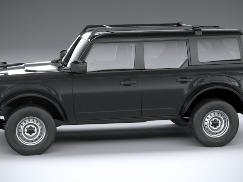 Bronco Base 4-Door 2021 3D मॉडल