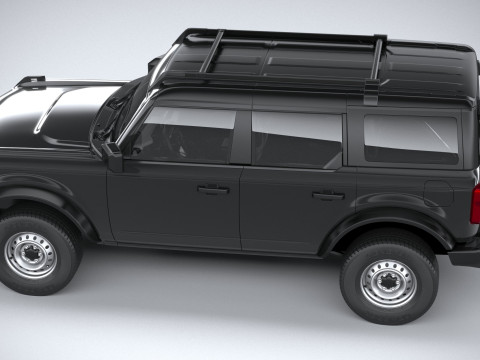 Bronco Base 4-Door 2021 3D मॉडल