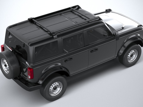 Bronco Base 4-Door 2021 3D मॉडल
